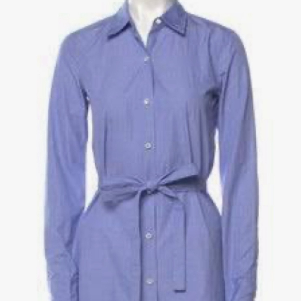 Theory belted shirt dress